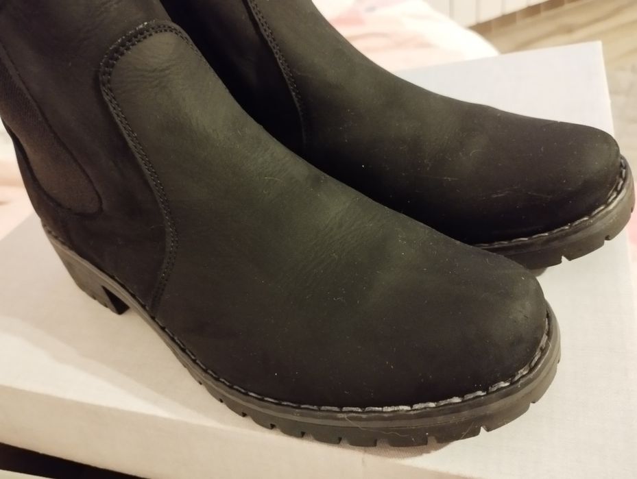 Botki damskie skórzane 36 kornecki