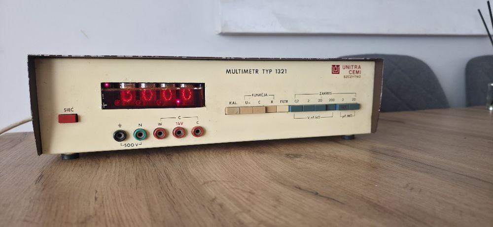 Multimetr Cyfrowy UNITRA UNIMA model 1331 lampy nixie