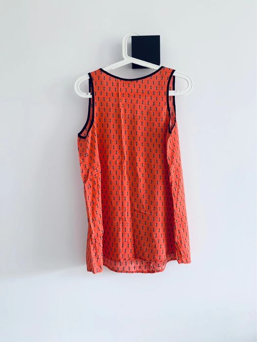 Top koszulka basic letnia Promod azteckie wzory