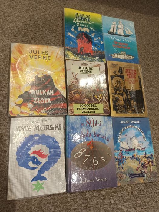 Książki Juliusza Vernea zestaw