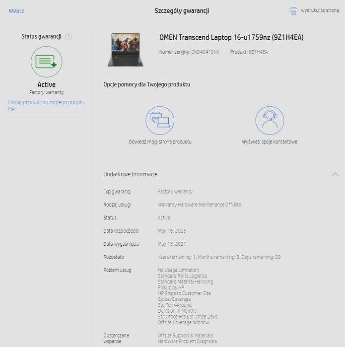 HP OMEN Transcend 16 OLED 240Hz i7-14700HX 16GB DDR5 2TB RTX4060 8GB