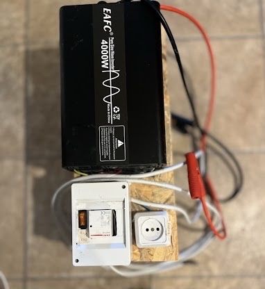 Комплект автономного резервного живлення (інвертор 4000 w+акумулятор A