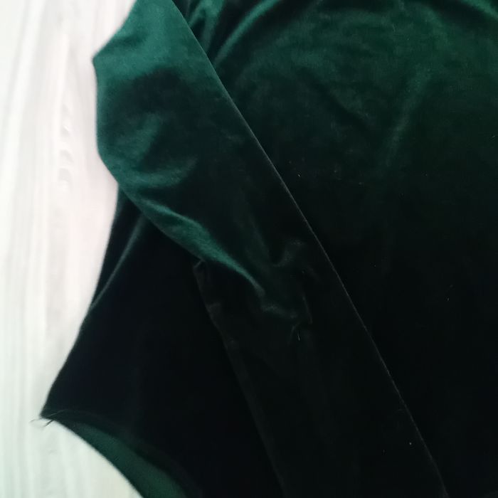 Welurowe body butelkowa zieleń M