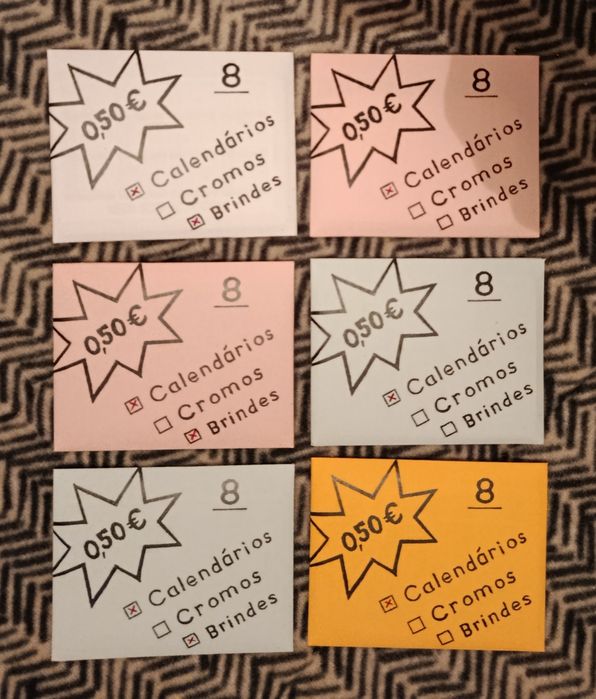 Lote de Saquetas Seladas de CALENDÁRIOS