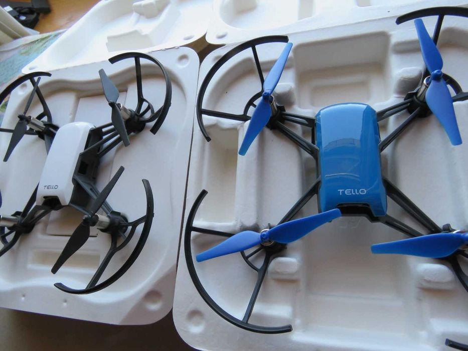 2 drones DJi Tello(Branco e Azul). Ler anuncio