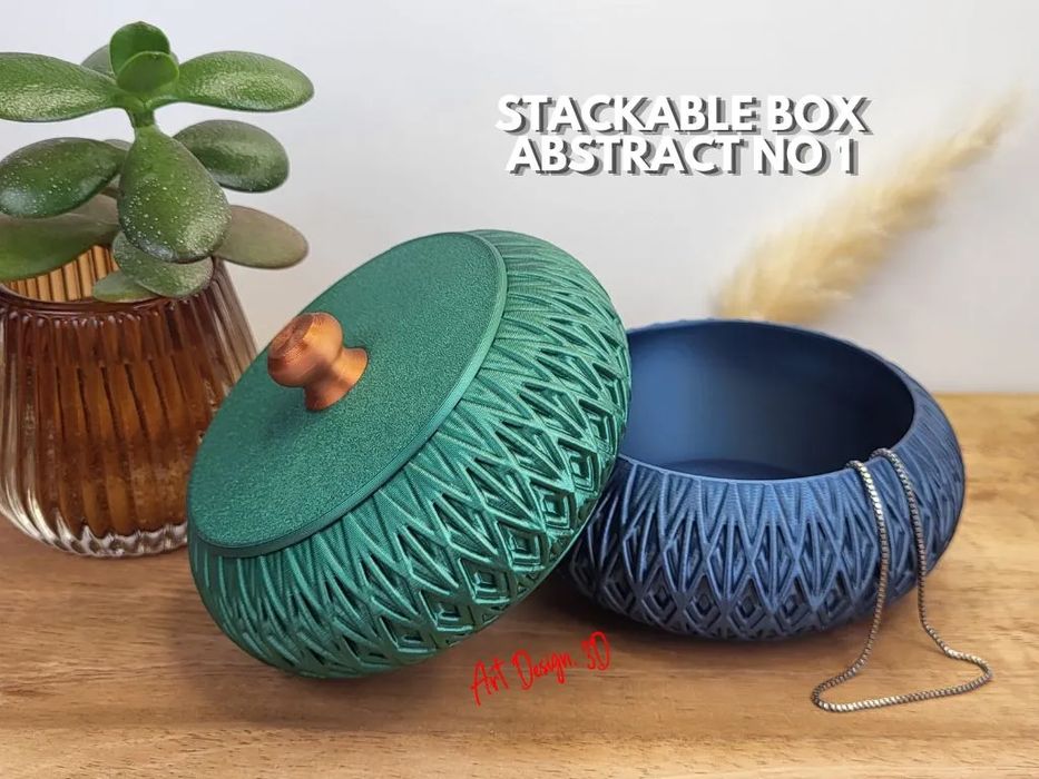 Caixa de Joias Empilhável Abstrata No 1