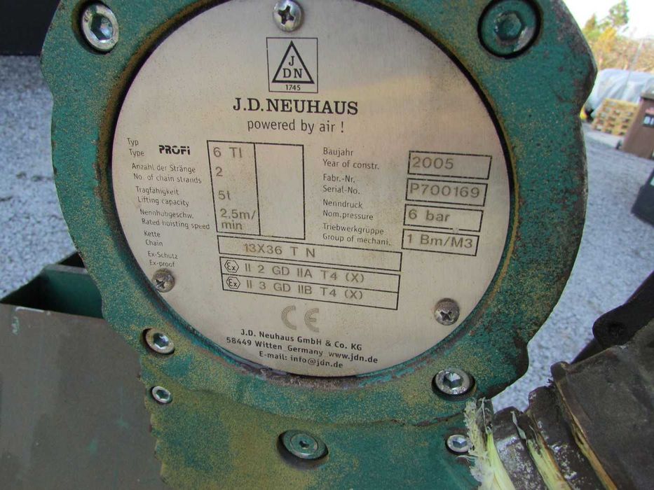 Dzwig wciągnik wyciągarka suwnica  profi 6ti J.D Neuhaus