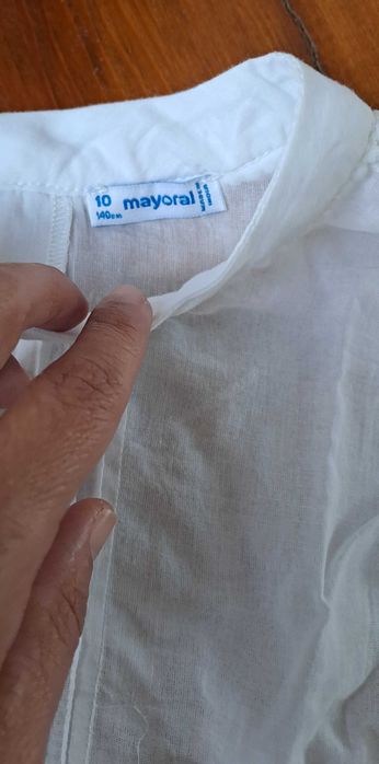 Camisa branca Mayoral 10 anos