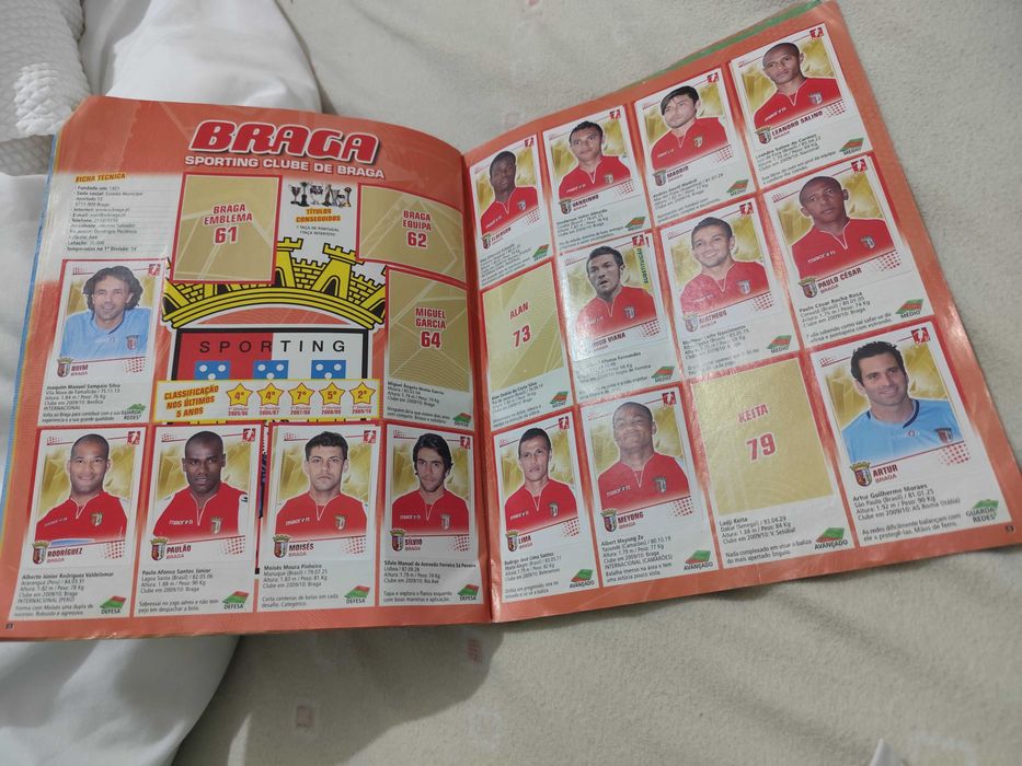 Futebol 2010/11 campeonato português da Panini