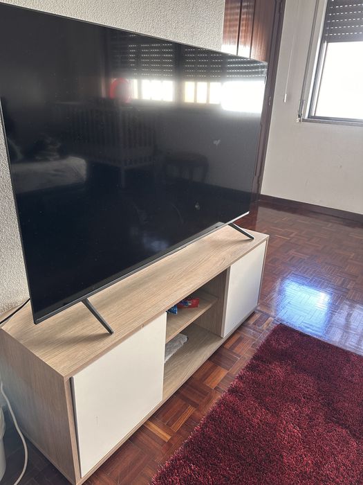 TCL 55C655 QLED 55” 4K Ultra HD Smart TV + Mesa – Como Nova
