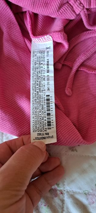 Top Zara M rosa novo