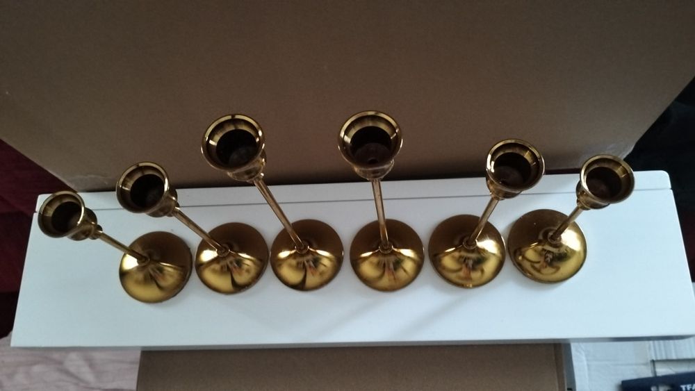 Zestaw świeczników 6szt