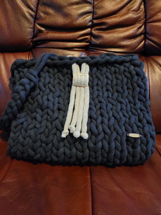 Torebka ze sznurka bawełnianego