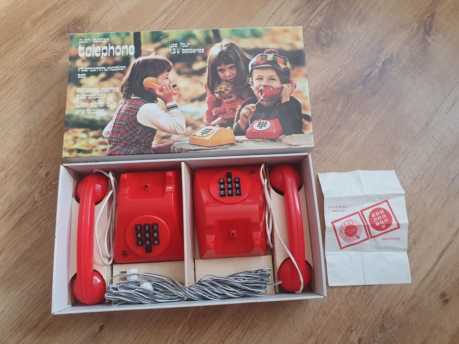 Игрушка  СССР Югославия Детский телефон. Переговорное устройство