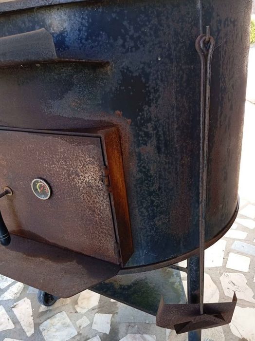 Forno de barro lenha portátil