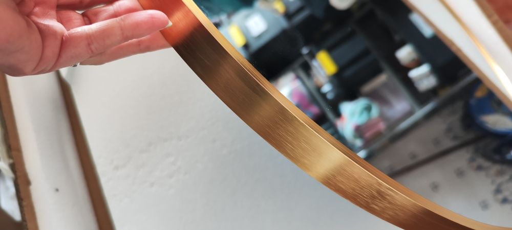 Espelho de metal dourado Novo 60cm