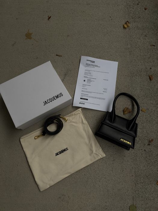 Jacquemus Le Chiquito Moyen Medium czarna torebka komplet