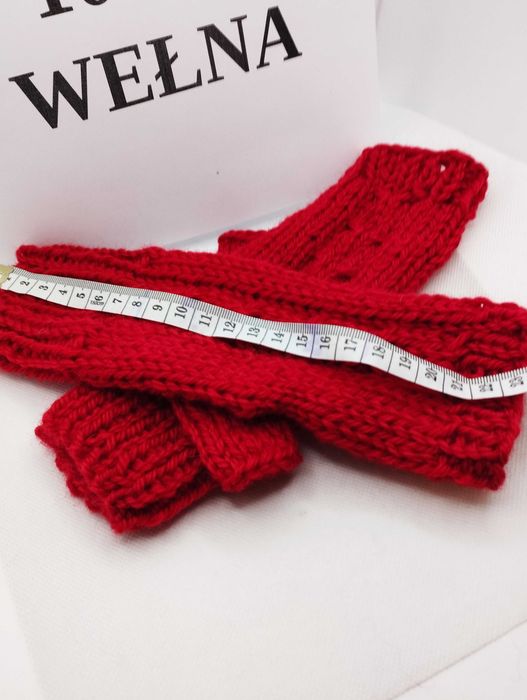 Mitenki; rękawiczki; 100% wełna; handmade
