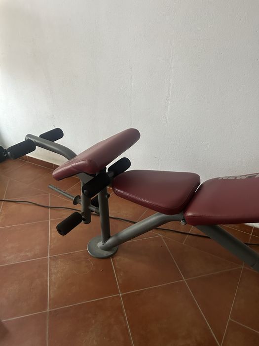 Banco para barra e pesos