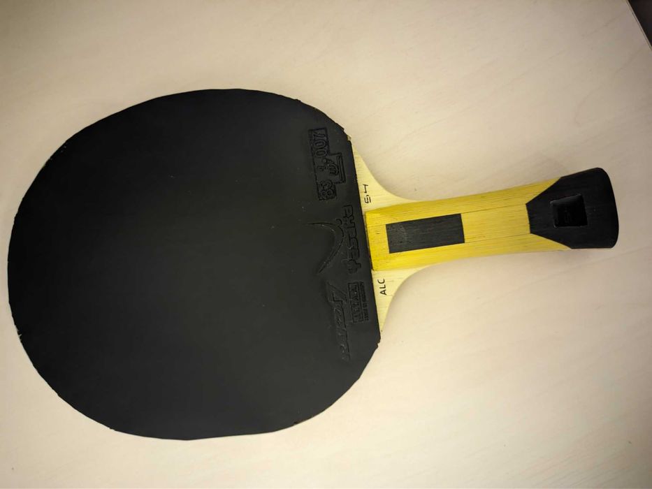 Deska - tenis stołowy: Sanwei 54 Inner Yellow ALC + 2x Rakza 7 2mm