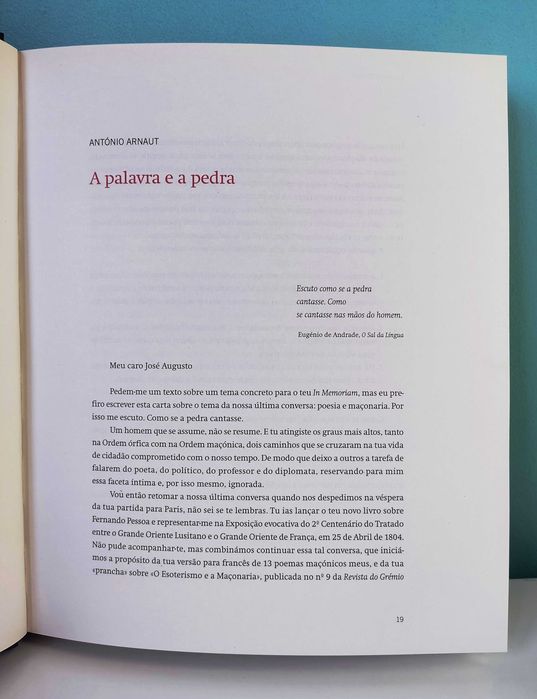 José Augusto Seabra - In Memoriam | Arnaldo de Pinho