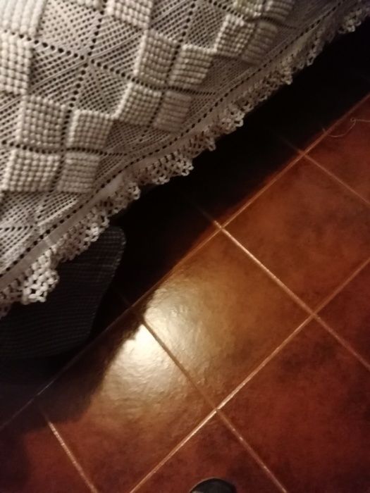 Colcha de renda manual