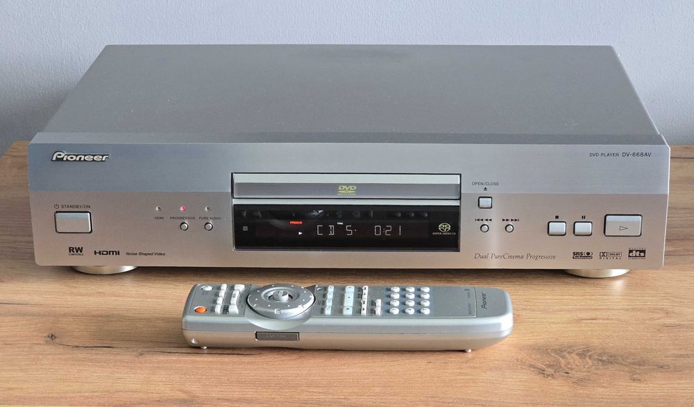 Pioneer DV-668AV SACD CD DVD HDMI Pilot Profesjonalny Odtwarzacz