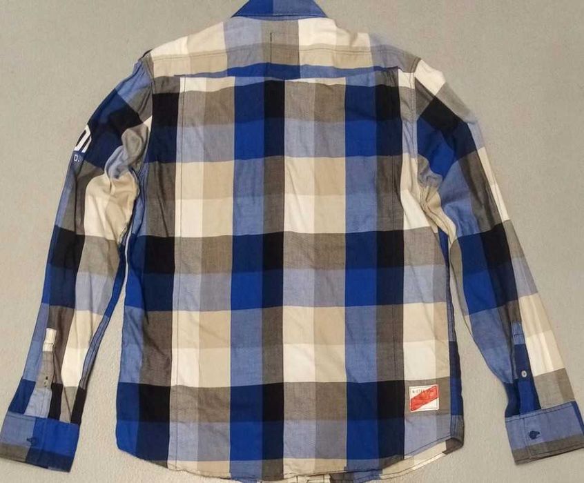 G-Star Raw Oryginalna koszula długi rękaw kratka  Roz.L