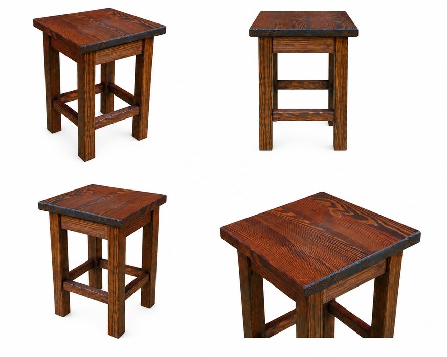 Taboret drewniany 45x29x29cm