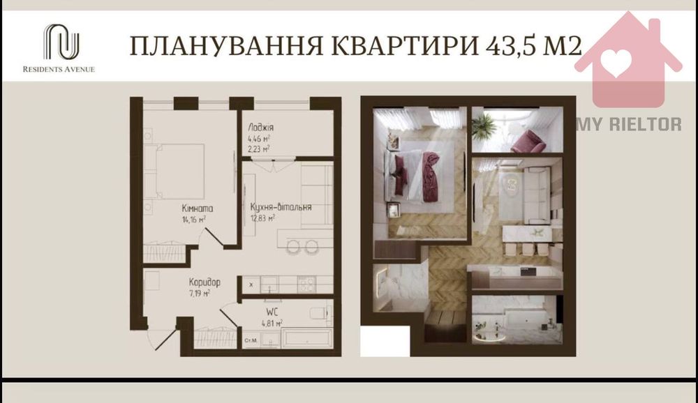 Продаж квартири ЖК Residents Avenue