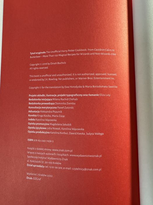 Nieoficjalna książka kucharska Harry’ego Pottera