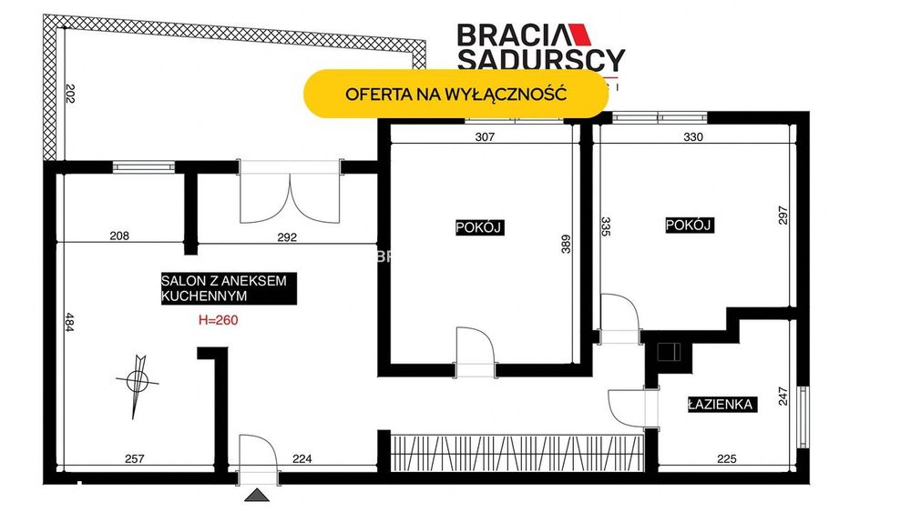 Mieszkanie – Kraków, Bronowice - Widok 3