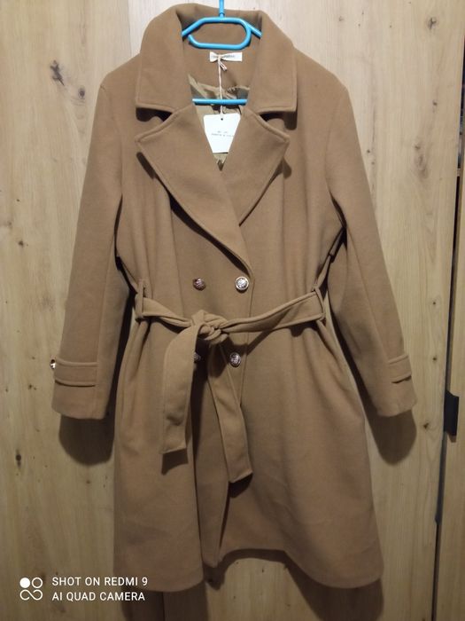 Płaszcz damski carmel/ latte