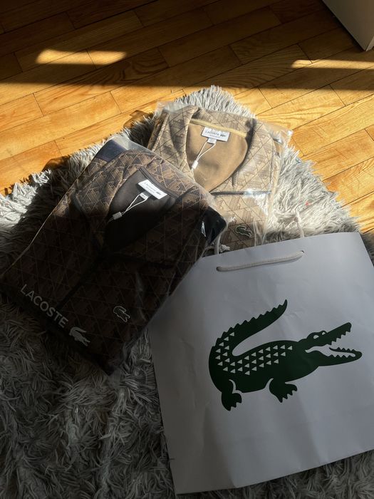 Lacoste Monogram Zip Track Jacket