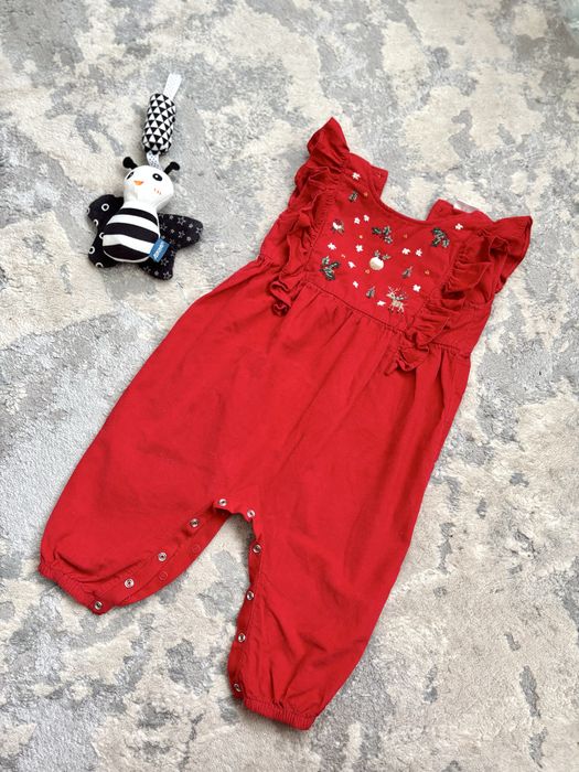 Чоловічок ромпер Next святковий на дівчинку 74-80 розмір на фотосесію