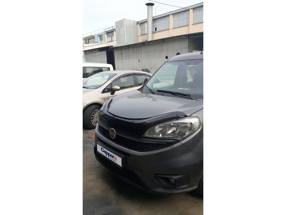 Fiat Doblo II 2010-2022 рр. Дефлектор капота EuroCap (2015+)