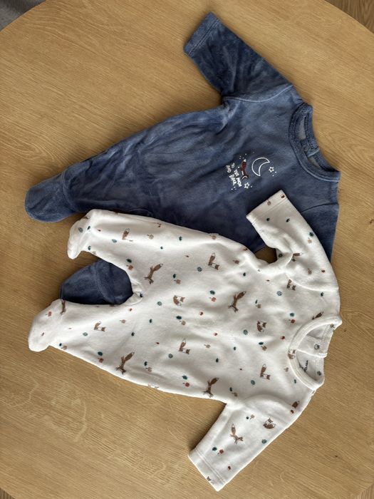 Pack 4 babygrows 0-1 mes da Vertbaudet