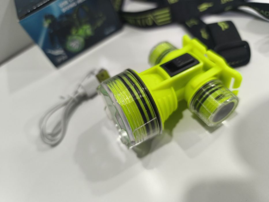 Lanterna Led IPX8 Cabeca Mergulho 20w