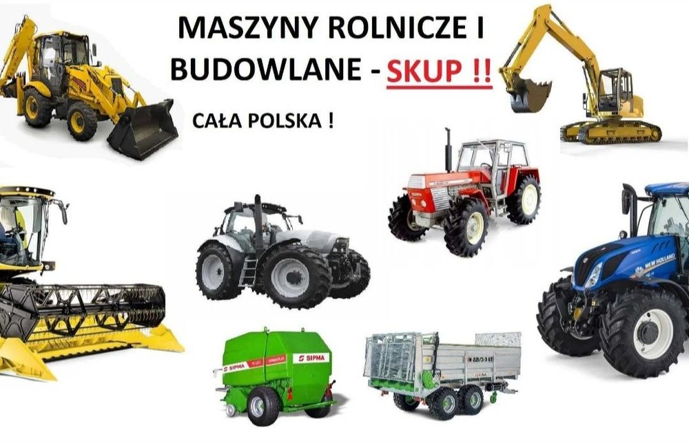 Skup ciągników koparek ładowarek quadów motocykli samochodów aut busów
