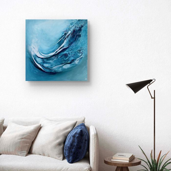 Quadro abstrato moderno decorativo 50x50 | Original abstract wall art