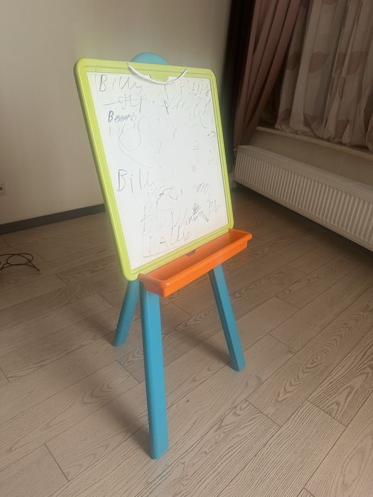 Дитячий двосторонній мольберт (дошка для малювання)