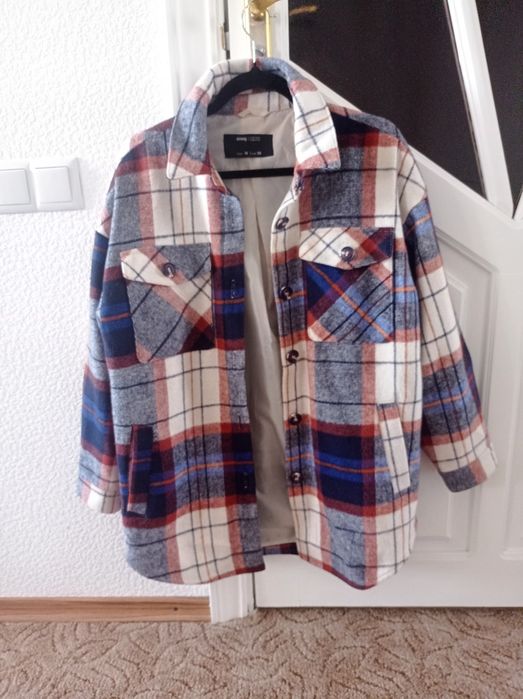 Рубашка в клетку теплая