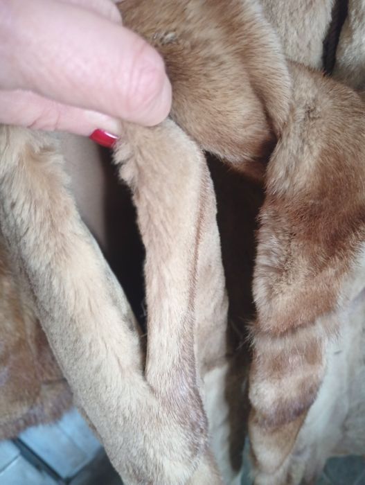 Ог 104см. Saga. Норковая шуба с соболем. Натуральная шуба