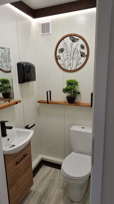 Kontener Pawilon Sanitarny Łazienka Podwójny  WC