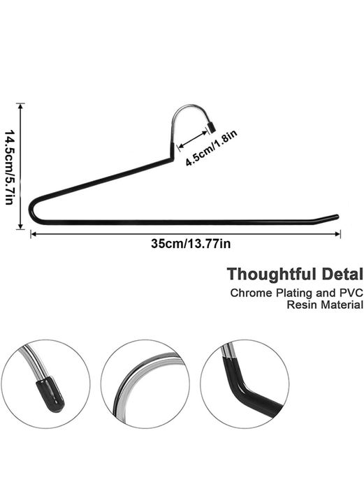Wieszak 30 sztuk, metalowe, antyposlizgowe