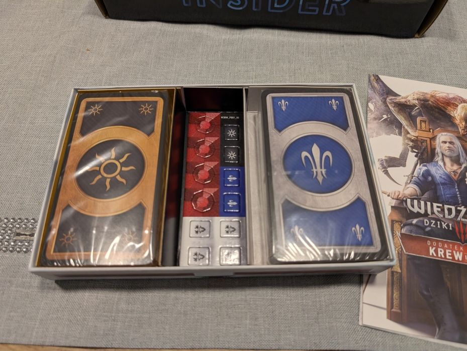 CDP Insider Krew i Wino + Serca z kamienia Wiedźmin 3. 4 talie Gwint