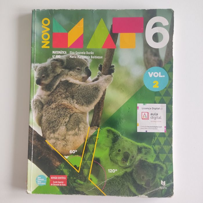 Mat 6, vol 1 e 2, manual mat., 6° ano