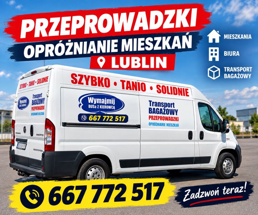 PRZEPROWADZKI Taxi Bagażowe Opróżnianie mieszkań wywóz gabarytów Tani transport opróżnianie piwnic lokali po budowie Tanio Solidnie Na czas