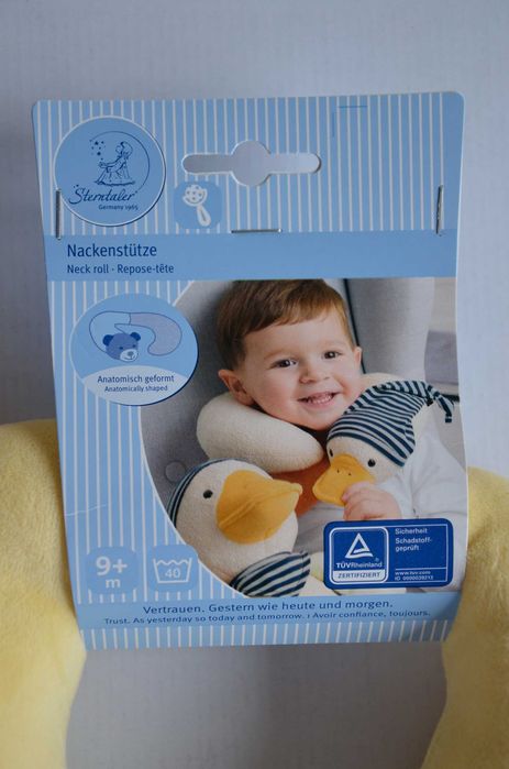 nowa poduszka podróżna podpierająca kark zagłówek Sterntaler kaczuszka