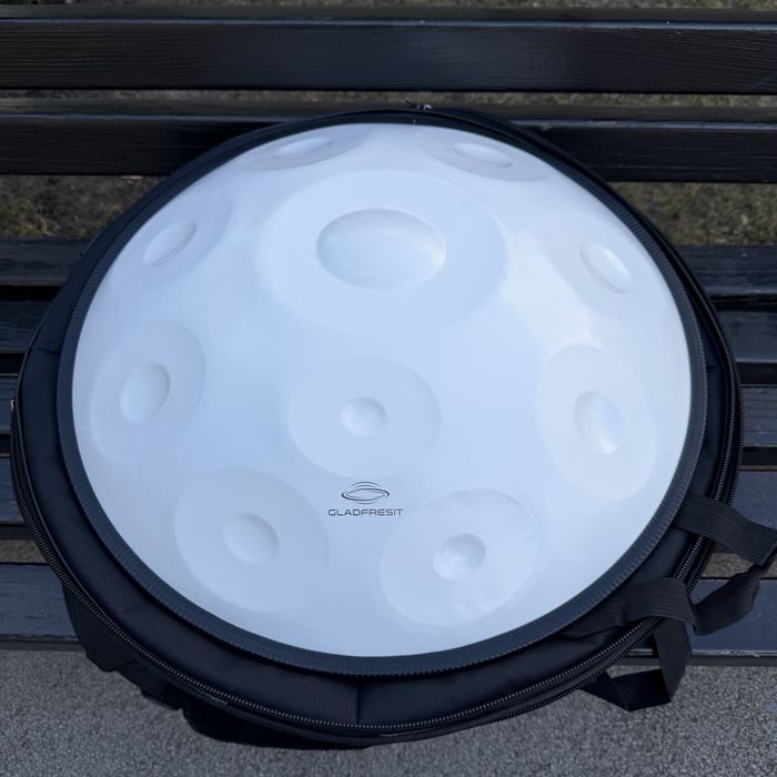 Ханг «Білий Лотос» 10 нот 50см D Kurd | Handpan 432 Гц